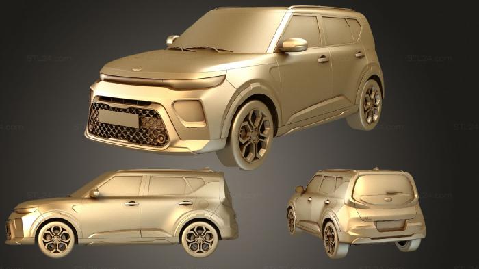Автомобили и транспорт (Kia Soul EX 2020, CARS_2134) 3D модель для ЧПУ станка